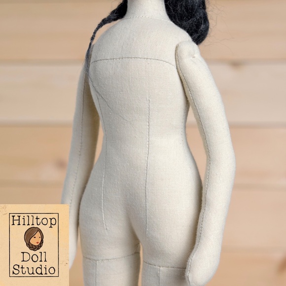 Fabric Doll "Pepper" Handcrafted Textile Cloth Heirloom Primitive Doll - Picture 9 of 11